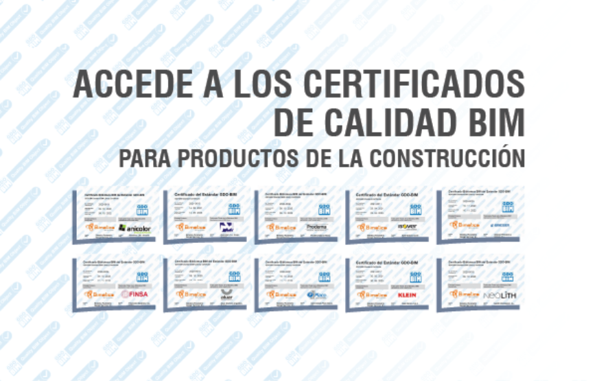 Certificados de Calidad BIM para Productos de la construcción.